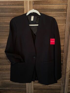 Spanx Black Single-Button Blazer
